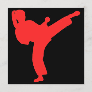 Invitation Fête d'anniversaire de filles de karaté