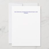 Invitation Fête d'anniversaire de filles princesse fée (Dos)