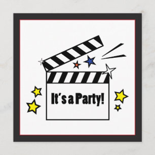 Invitation Fête d'anniversaire de films