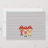 Invitation Fête d'anniversaire de Firetruck de garçon de (Dos)