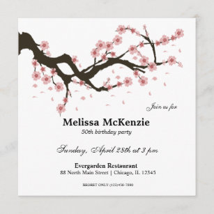 Invitations Faire Part Cartes Anniversaire Japonais Zazzle Be