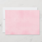 Invitation Fête d'anniversaire de Floral (Dos)