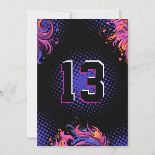 Invitation Fête d'anniversaire de football (Dos)