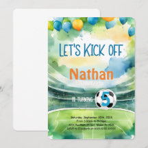 Fête d'anniversaire de football