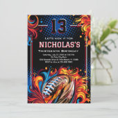 Invitation Fête d'anniversaire de football (Debout devant)