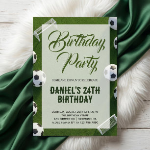 Invitation Fête d'anniversaire de football