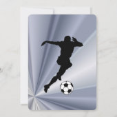 Invitation Fête d'anniversaire de football (Dos)