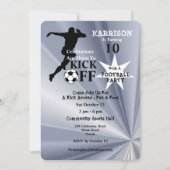 Invitation Fête d'anniversaire de football (Devant)