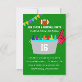 Invitation Fête d'anniversaire de football (Devant)