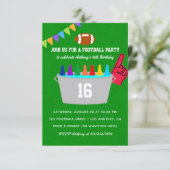 Invitation Fête d'anniversaire de football (Debout devant)