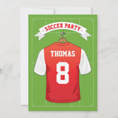 Invitation Fête d'anniversaire de football pour enfants | Mai (Devant)