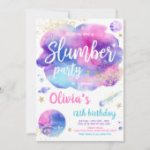 Invitation Fête d'anniversaire de Galaxy Tween Galaxy (Devant)