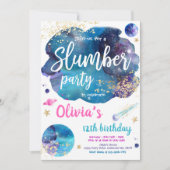 Invitation Fête d'anniversaire de Galaxy Tween Galaxy (Devant)