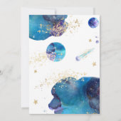Invitation Fête d'anniversaire de Galaxy Tween Galaxy (Dos)