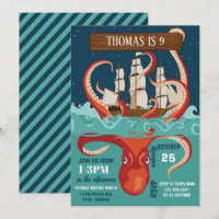 Fête d'anniversaire de garçons Kraken