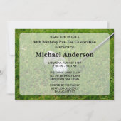 Invitation Fête d'anniversaire de golf (Devant)