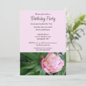 Invitation Fête d'anniversaire de grand-mère (Debout devant)