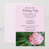 Invitation Fête d'anniversaire de grand-mère (Devant / Derrière)