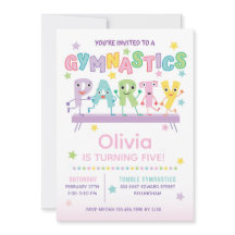 Fête d'anniversaire de gymnastique pour fille