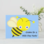 Invitation Fête d'anniversaire de Honey Bee (Debout devant)