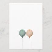 Invitation Fête d'anniversaire de jumeaux avec deux petits ch (Dos)