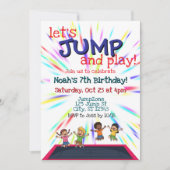 Invitation Fête d'anniversaire de JUMP (Devant)