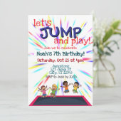 Invitation Fête d'anniversaire de JUMP (Debout devant)