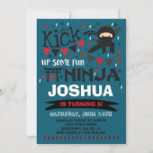 Invitation Fête d'anniversaire de karaté d'invitation (Devant)