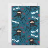 Invitation Fête d'anniversaire de karaté d'invitation (Dos)