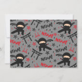 Invitation Fête d'anniversaire de karaté d'invitation (Dos)