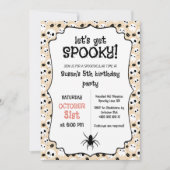 Invitation Fête d'anniversaire de Kawaii Halloween (Devant)