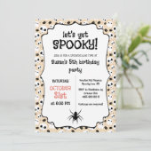 Invitation Fête d'anniversaire de Kawaii Halloween (Debout devant)