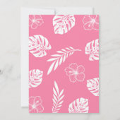 Invitation Fête d'anniversaire de la 4ème piscine rétro (Dos)