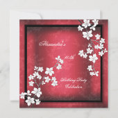 Invitation Fête d'anniversaire de la Black Blossom d'Asie Rou (Devant)