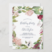 Invitation Fête d'anniversaire de la Breeze tropicale (Devant)