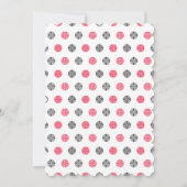 Invitation Fête d'anniversaire de la coccinelle ・ Élégante et (Dos)