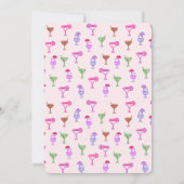 Invitation Fête d'anniversaire de la collection de cocktails (Dos)