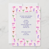 Invitation Fête d'anniversaire de la collection de cocktails (Devant)