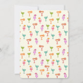 Invitation Fête d'anniversaire de la collection de cocktails (Dos)