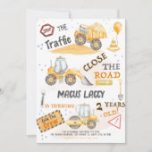 Invitation Fête d'anniversaire de la construction (Devant)