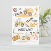 Invitation Fête d'anniversaire de la construction (Debout devant)