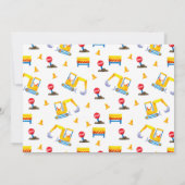 Invitation Fête d'anniversaire de la construction (Dos)