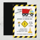 Invitation Fête d'anniversaire de la construction (Devant / Derrière)