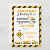 Invitation Fête d'anniversaire de la construction (Devant)