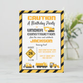 Invitation Fête d'anniversaire de la construction (Debout devant)