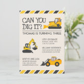 Invitation Fête d'anniversaire de la construction (Debout devant)