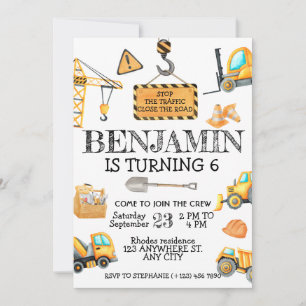 Invitation Fête d'anniversaire de la construction