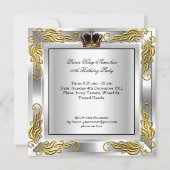 Invitation Fête d'anniversaire de la Couronne d'argent du pri (Dos)