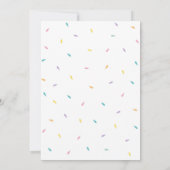 Invitation Fête d'anniversaire de la crème glacée (Dos)