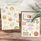 Invitation Fête d'anniversaire de la cuisine de biscuits mode
